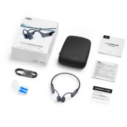 אוזניות שחייה Shokz OpenSwim Pro אדום 32GB IP68 Bluetooth V5.4 באחריות יבואן רשמי