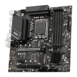 Alternative view of לוח אם MSI PRO B760M-A WIFI DDR5 12/13 דור Intel LGA1700 זיכרון 192GB 2 חריצי PCIe WiFi 6E באחריות יבואן רשמי