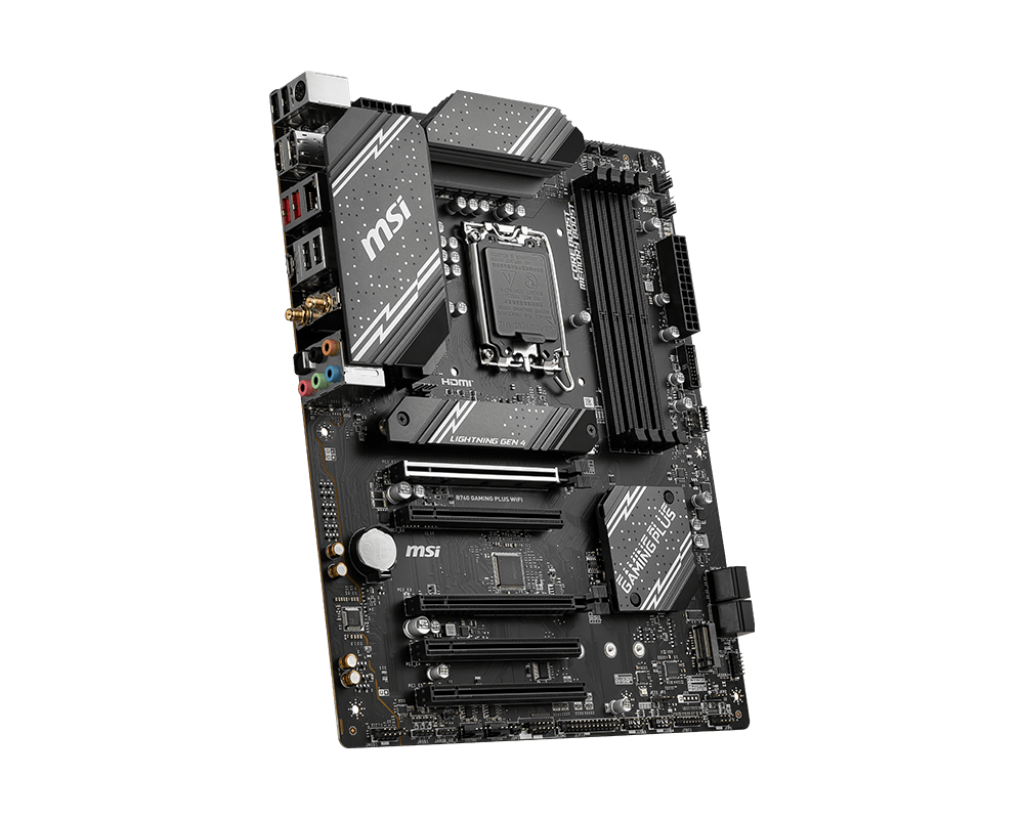 לוח אם MSI B760 GAMING PLUS WIFI Intel LGA1700 DDR5 6800MHz 192GB 2xM.2 2.5Gbps WiFi 6E באחריות יבואן רשמי – תמונה 3