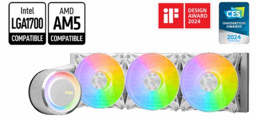 קירור נוזלי לבן למעבד  MSI MAG CORELIQUID E360 WHITE