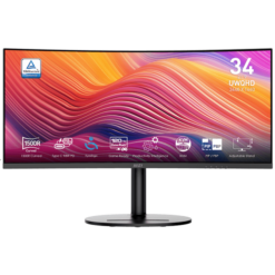מסך מחשב עסקי קעור 34 MSI Modern MD342CQP