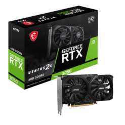 כרטיס מסך MSI GeForce RTX 3050 6GB VENTUS OC GDDR6 2X מאווררים באחריות יבואן רשמי