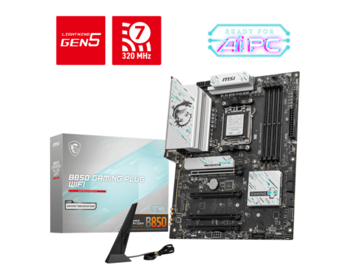 לוח אם MSI B850 GAMING PLUS WIFI AM5 DDR5 WiFi 7 Ryzen 9000/8000/7000 באחריות יבואן רשמי