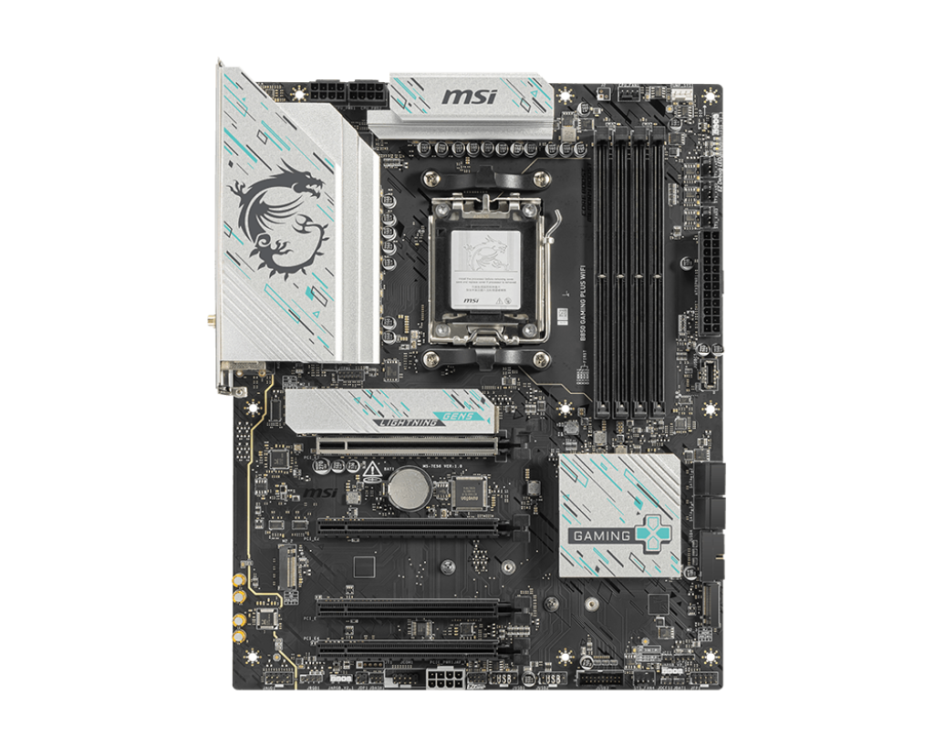 לוח אם MSI B850 GAMING PLUS WIFI AM5 DDR5 WiFi 7 Ryzen 9000/8000/7000 באחריות יבואן רשמי – תמונה 2