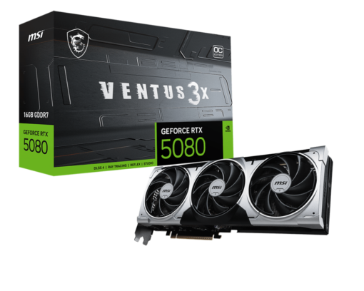 כרטיס מסך MSI RTX 5080 16G VENTUS 3X OC PLUS