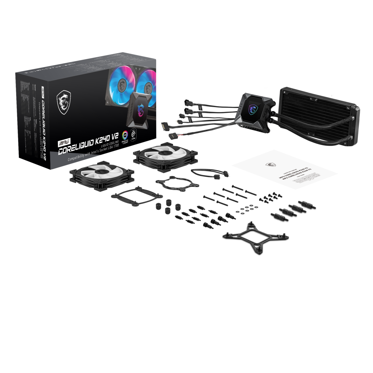 קירור נוזלי למעבד MSI MPG CORELIQUID K240 V2 – תמונה 3