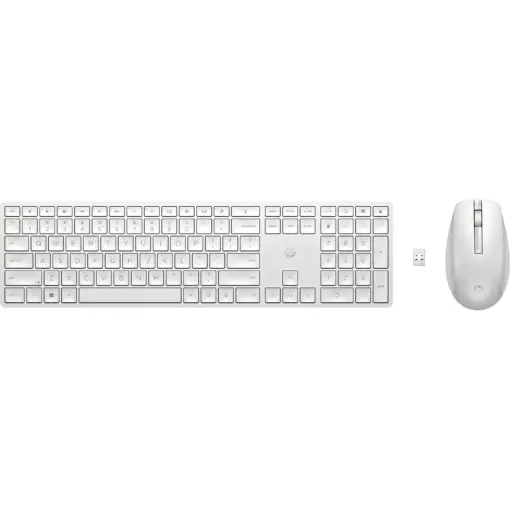 סט מקלדת ועכבר HP 650 WLS KB MSE Combo WHT