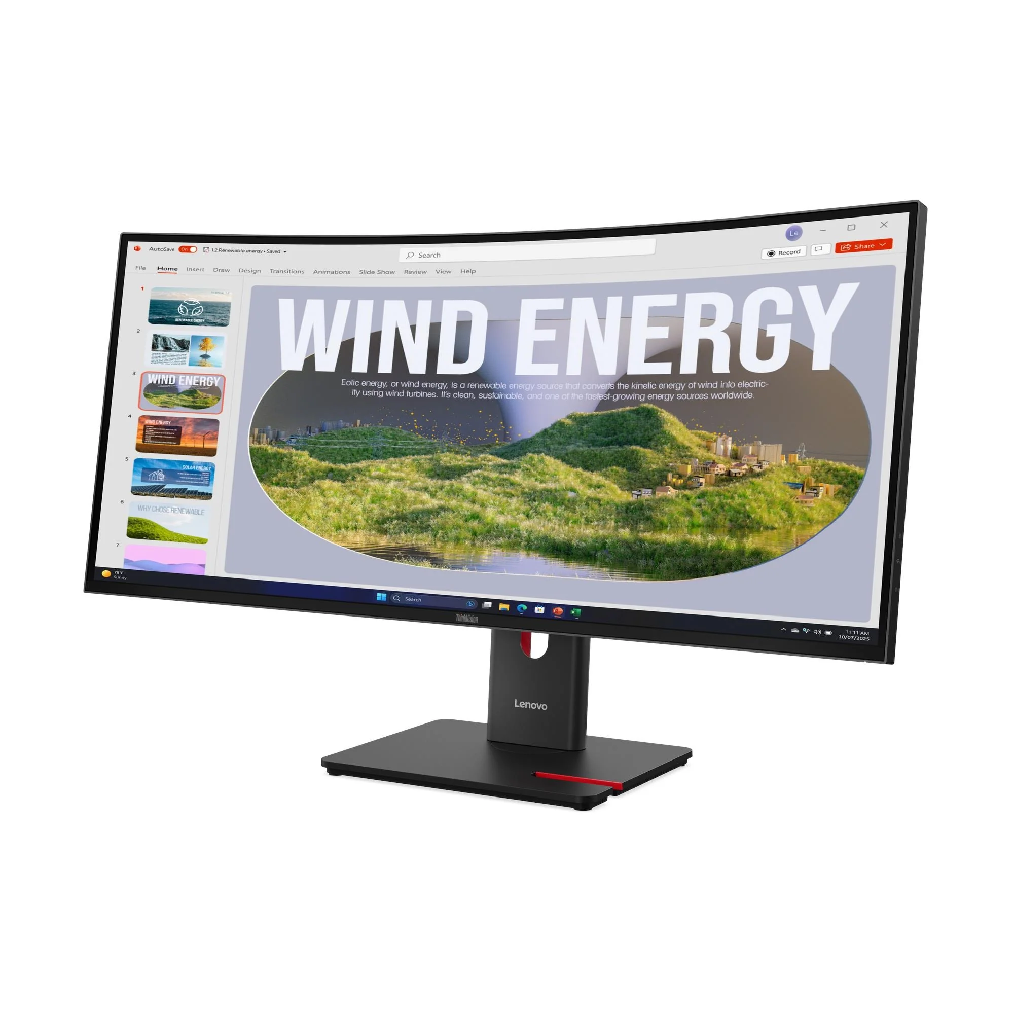 LENOVO ThinkVision P34WD-40 | 3Y – תמונה 4