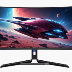 Alternative view of Lenovo Legion R34w-30 34 VA Ultra-wide 2K Curved Gaming Monitor - 67C7GACBIS