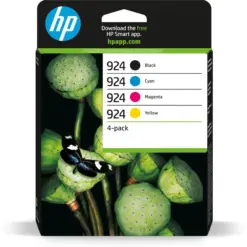 סט 4 ראשי דיו 924 למדפסת 6C3Z1NE OJ Pro 8133