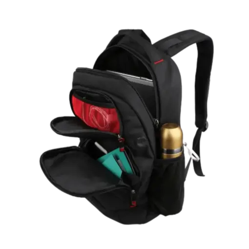 תיק גב למחשב נייד Miracase NB-8122PRO 15.6 שחור עם תא מרופד ורצועות אורטופדיות באחריות יבואן רשמי