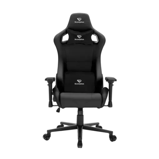 מושב גיימינג DELUXEPRO מבית SCORPIUSD בצבע שחור