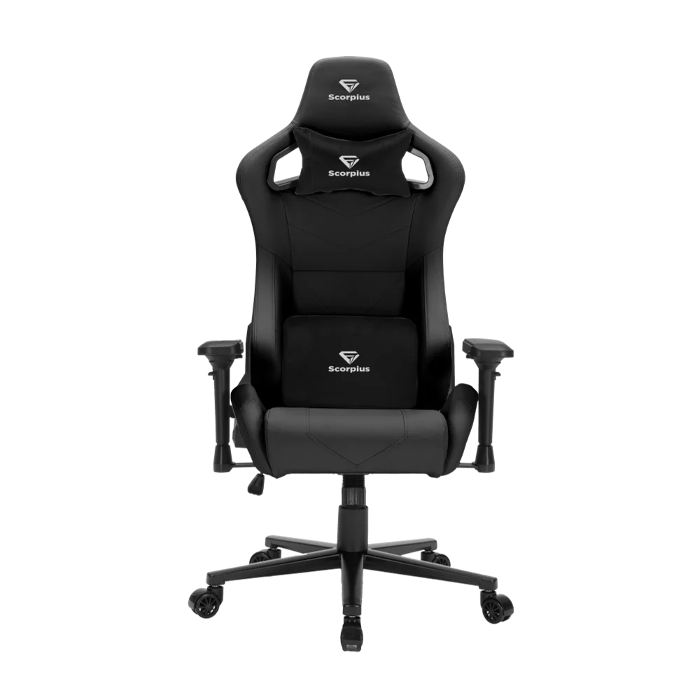מושב גיימינג DELUXEPRO מבית SCORPIUSD בצבע שחור