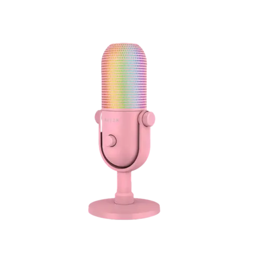 מיקרופון Seiren V3 Chroma בצבע ורוד מבית RAZER