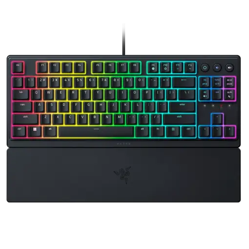 מקלדת גיימינג Razer Ornata V3 TKL – Mecha-Membrane – RGB – משענת יד מגנטית