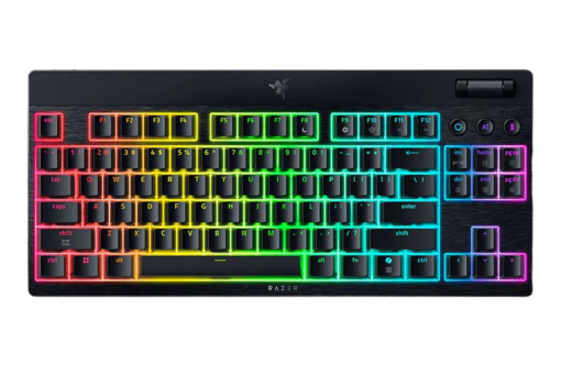 RAZER BLACKWIDOW V4 LOW-PROFILE TENKEYLESS HYPERSPEED – מקלדת מכנית אלחוטית