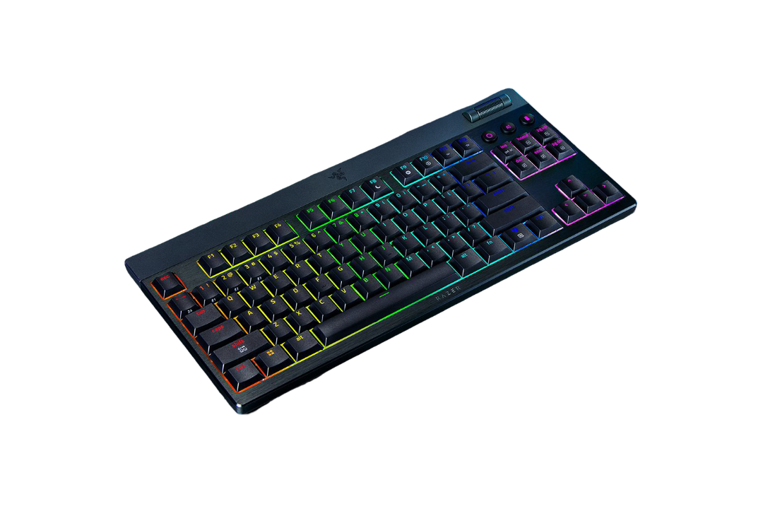 RAZER BLACKWIDOW V4 LOW-PROFILE TENKEYLESS HYPERSPEED – מקלדת מכנית אלחוטית – תמונה 4