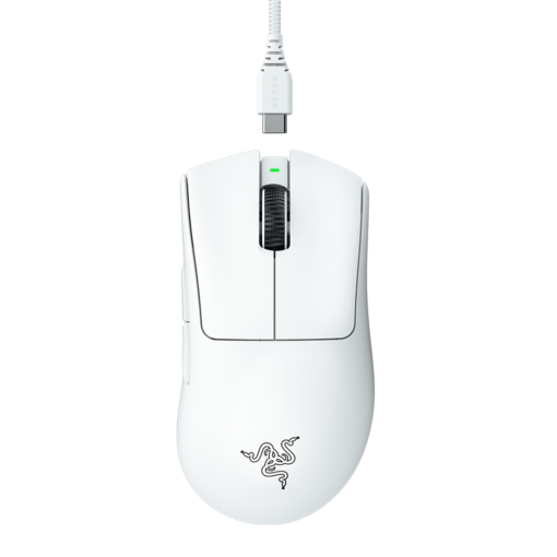 עכבר גיימינג אלחוטי RAZER DEATHADDER V3 PRO – לבן