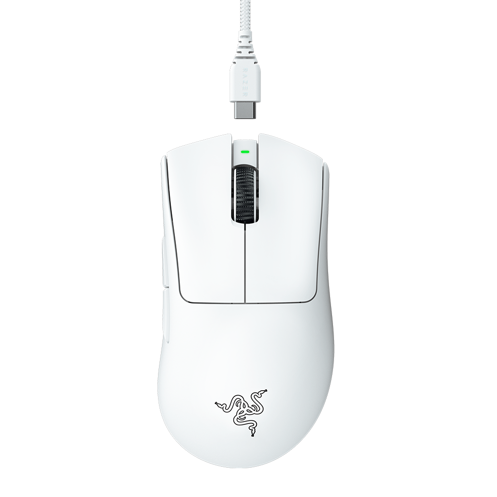 עכבר גיימינג אלחוטי RAZER DEATHADDER V3 PRO – לבן