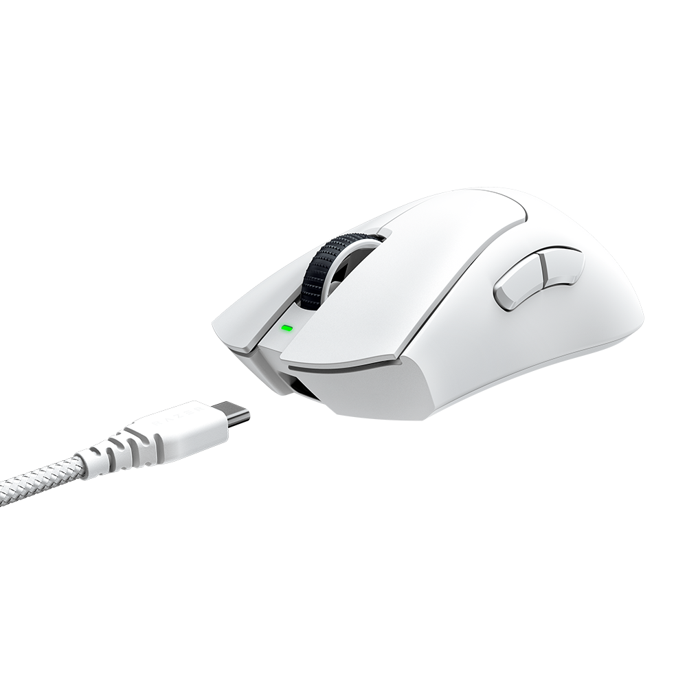 עכבר גיימינג אלחוטי RAZER DEATHADDER V3 PRO – לבן – תמונה 2
