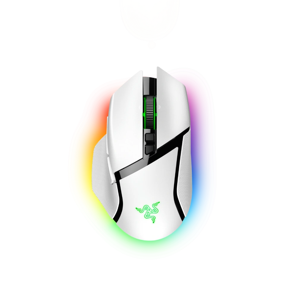 עכבר גיימינג אלחוטי Razer Basilisk V3 Pro צבע לבן