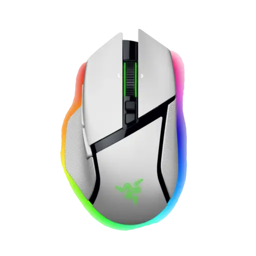 עכבר גיימינג אלחוטי RAZER BASILISK V3 PRO 35K לבן
