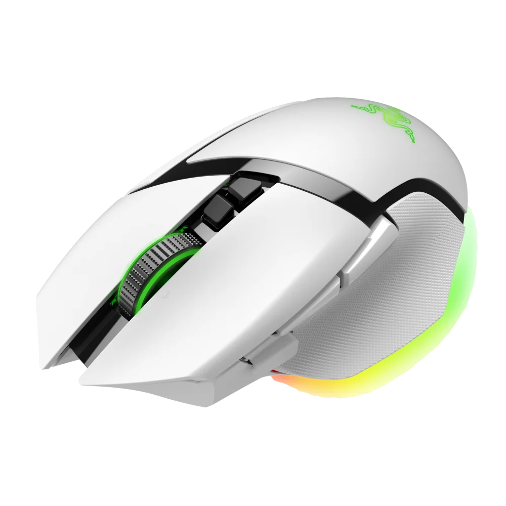 עכבר גיימינג אלחוטי RAZER BASILISK V3 PRO 35K לבן – תמונה 2