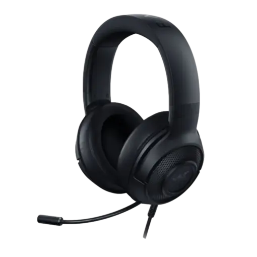 אוזניות גיימינג Razer Kraken X Lite – סראונד 7.1 – דרייברים 40 מ"מ – משקל 230 גרם – חיבור 3.5 מ"מ