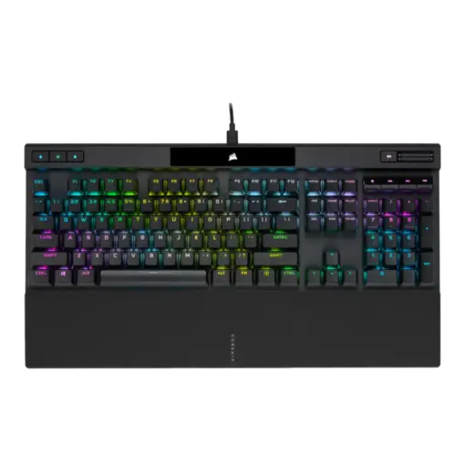 מקלדת גיימינג Corsair K55 CORE RGB – תאורת RGB דינמית – כפתורי מדיה
