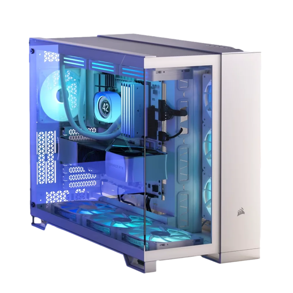 מארז למחשב CORSAIR 6500X Mid-Tower Dual Chamber לבן – תמונה 2