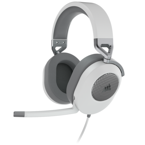 אוזניות גיימינג CORSAIR HS65 SURROUND 7.1 – לבן