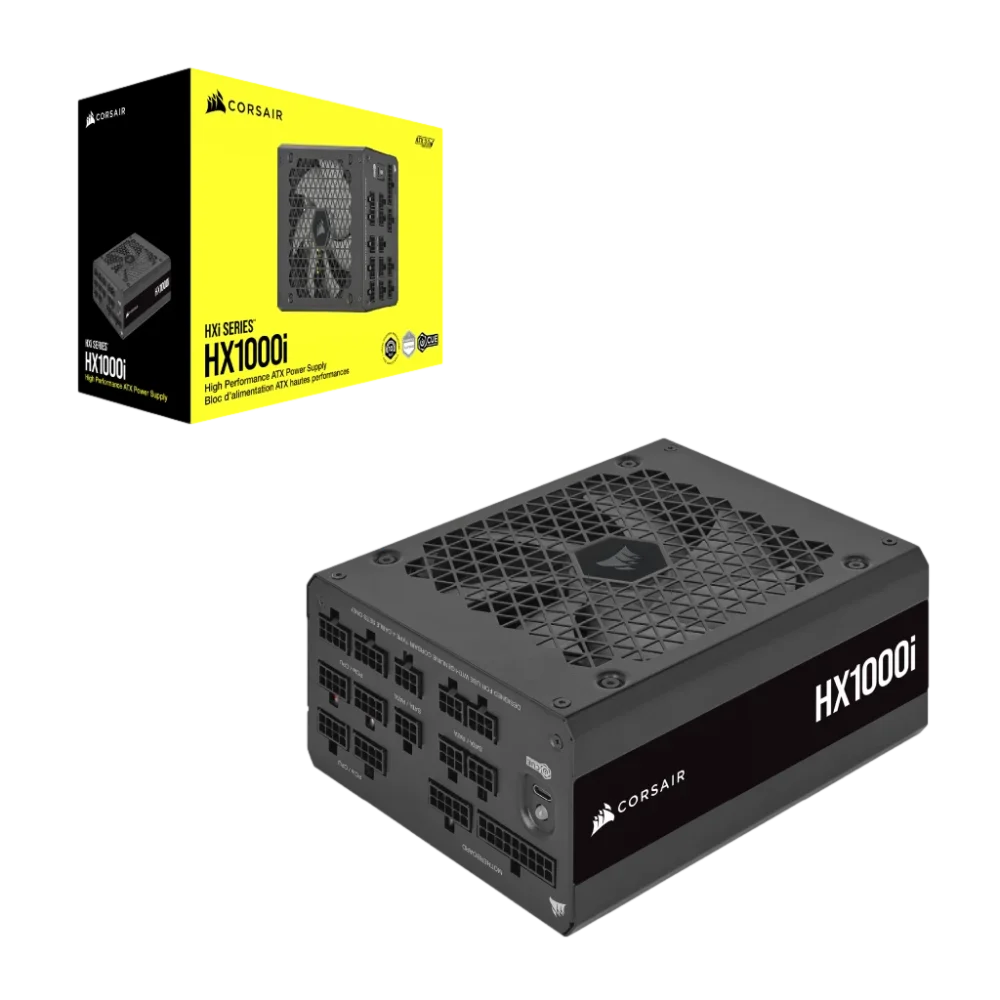 ספק כוח מודולרי 1000 וואט HX1000i Fully Modular Ultra-Low Noise Platinum – תמונה 2