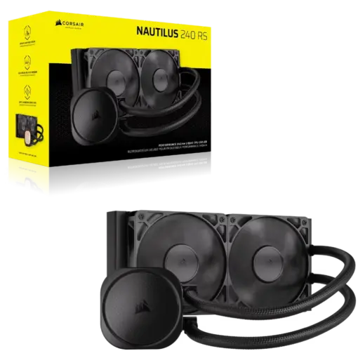 קירור נוזלי למעבד NAUTILUS 240 RS מבית CORSAIR – שחור