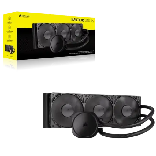 קירור נוזלי למעבד NAUTILUS 360 RS מבית CORSAIR – שחור