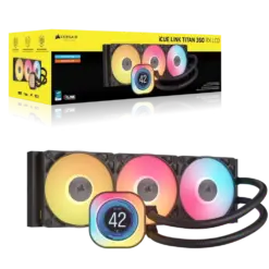 קירור נוזלי למעבד iCUE LINK TITAN RX 360 LCD מבית CORSAIR – שחור