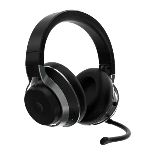 אוזניות גיימינג Turtle Beach Stealth Pro – אלחוטי 2.4GHz ו-Bluetooth 5.1 – דרייברים Nanoclear 50 מ"מ – ANC עד 25dB – שתי סוללות מתחלפות – ל-PlayStation
