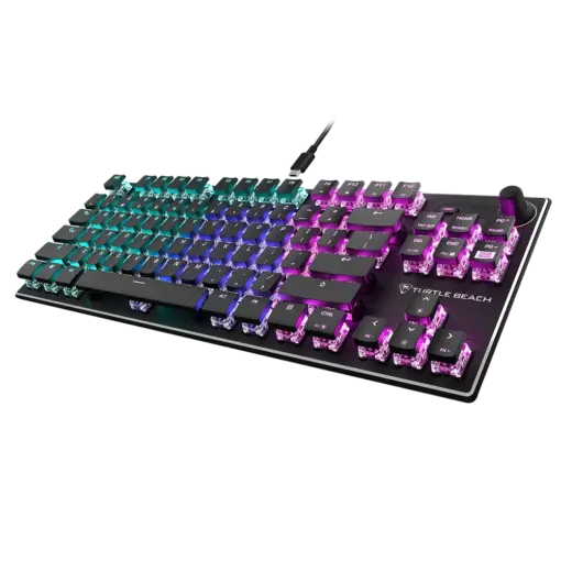 מקלדת גיימינג מכנית קומפקטית Turtle Beach Vulcan TKL