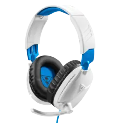 Alternative view of אוזניות גיימינג Turtle Beach Recon 70 – דרייברים 40 מ"מ – חיבור 3.5 מ"מ – מיקרופון מתקפל להשתקה – רב-פלטפורמתי – לבן-כחול