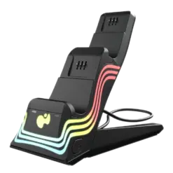 Alternative view of מטען כפול PDP Afterglow™ Wave + סוללות נטענות – לשלטי Xbox