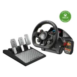 סט הגה ודוושות VelocityOne™ Race – תואם Xbox ו־PC – מבית Turtle Beach