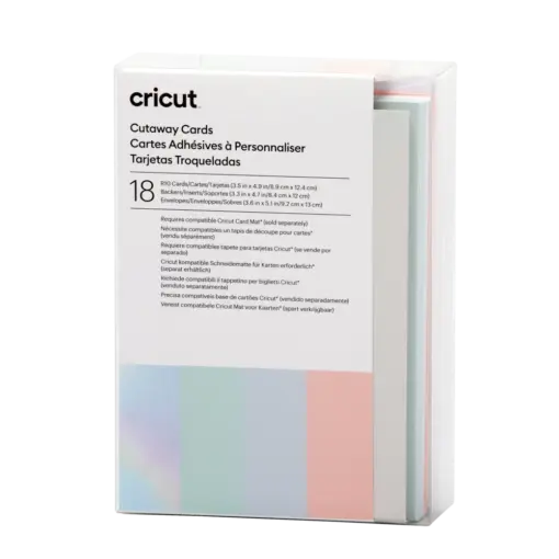 כרטיסי (18) Cricut Away R10 פסטל