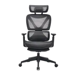 כיסא מנהלים ארגונומי בצבע שחור עם מסגרת כתומה דגם MWMS200 מבית MIRACASE