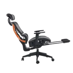 Alternative view of כיסא מנהלים ארגונומי בצבע שחור עם מסגרת כתומה דגם MWMS200 מבית MIRACASE