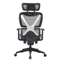 כיסא מנהלים ארגונומי בצבע שחור עם מסגרת אפורה דגם MWMS200 מבית MIRACASE