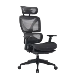 כיסא מנהלים ארגונומי בצבע שחור עם מסגרת אפור כהה דגם MWMS200 מבית MIRACASE