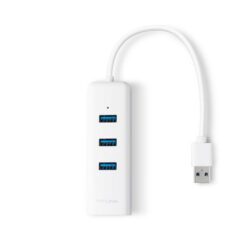 Alternative view of USB 3.0 to Gigabit Ethernet + USB HUB 3-port USB 3.0