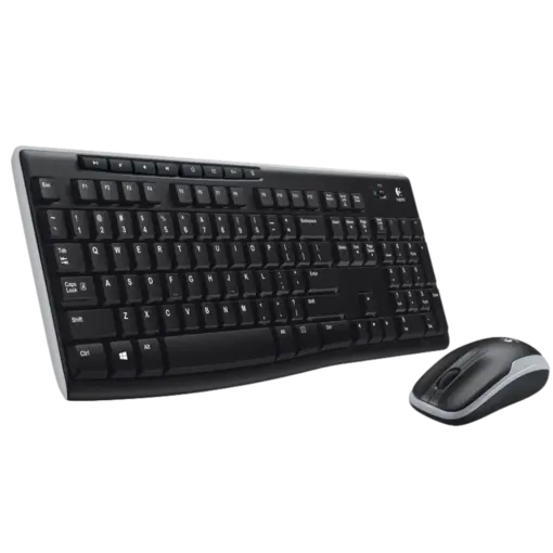 מקלדת ועכבר אלחוטיים Logitech MK270 USB רוסי באחריות יבואן רשמי