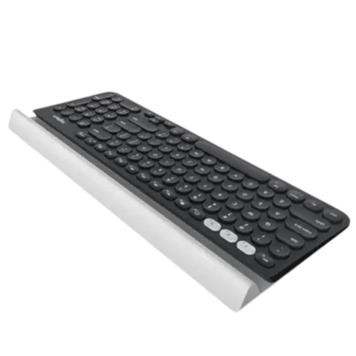 מקלדת Bluetooth אלחוטית Logitech K780 רב-מכשירית שחורה 3 מכשירים USB Unifying 10m טווח באחריות יבואן רשמי