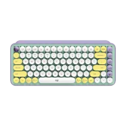 מקלדת מכאנית אלחוטית Logitech POP Keys Emoji צבעונית Bluetooth 36 חודשי סוללה באחריות יבואן רשמי