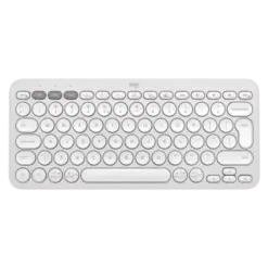 Alternative view of מקלדת Logitech Pebble Keys 2 K380S אלחוטית Bluetooth ורודה 3 ערוצים סוללה 36 חודשים באחריות יבואן רשמי